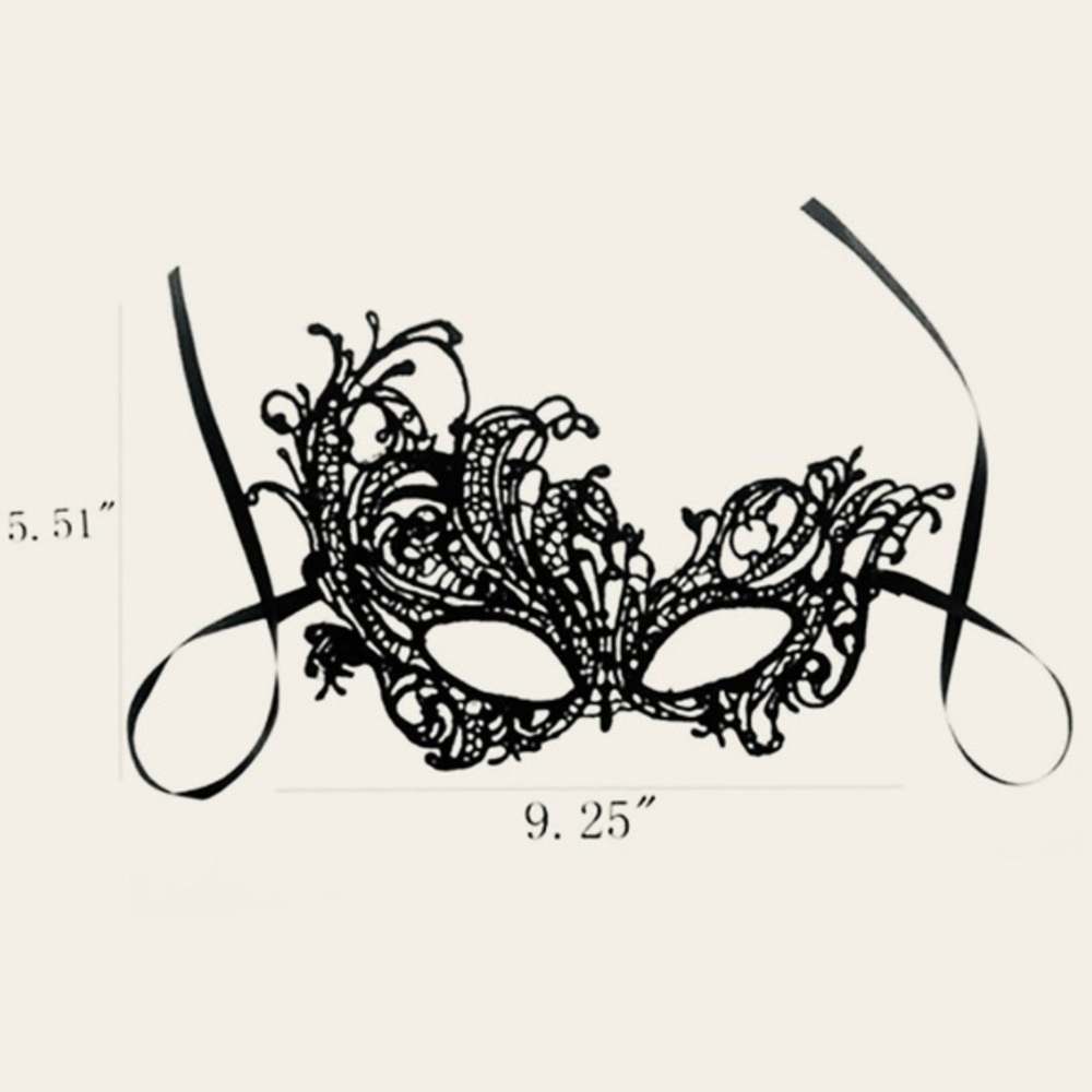SEXY VENETIAN WHITE MASQUERADE LACE FACE MASK-NEW‎ - Picture 6 of 6